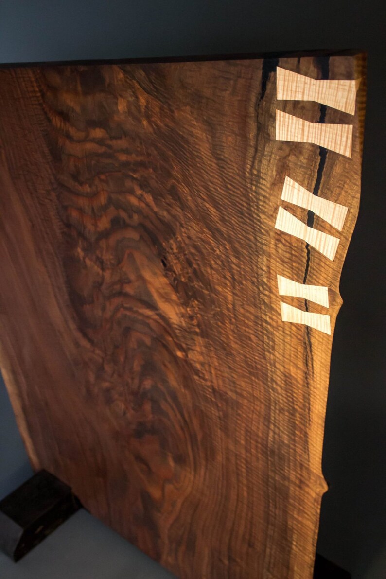 Live Edge Kitchen Island Walnut Slab Live Edge Wood Table Etsy