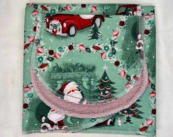 Grey Elephant Flannel Baby Blanket, Yellow Hemstitch Safari, Burp Cloth, 36x40