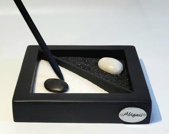 Mini Zen Garden Kit, Zen Garden, Desktop Zen Garden, Dry Rock Garden, Sand Tray, DIY Zen Garden, Meditation Garden, Sand Therapy Tray