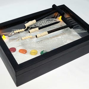 Zen Garden, Tabletop Zen Garden, Desktop Zen Garden, Zen Garden Kit, Dry Rock Garden, Sand Therapy, Zen Decor, Aromatherapy Zen Garden