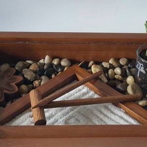 Executive Zen Garden, Deluxe Zen Garden Kit, Rock Garden, Japanese Rock Garden, Sand Garden, Desktop Zen Garden, Zen Garden, Bamboo Garden 画像 2