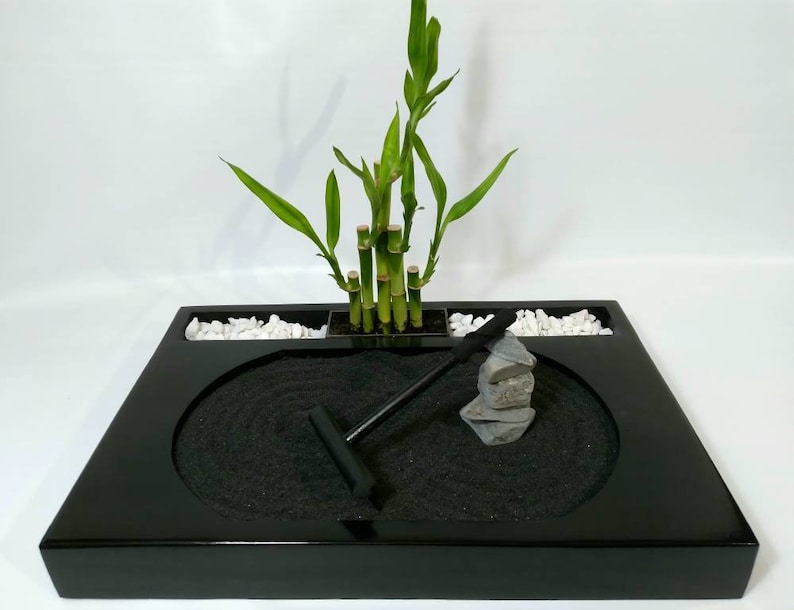 Large Zen Garden Kit Tabletop Zen Garden Desktop Zen Garden Etsy