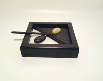 Mini Japanese Zen Garden Kit, Zen Garden, Rock Garden, Sand Garden, Japanese Rock Garden, Meditation Garden, Garden, Desktop Zen Garden