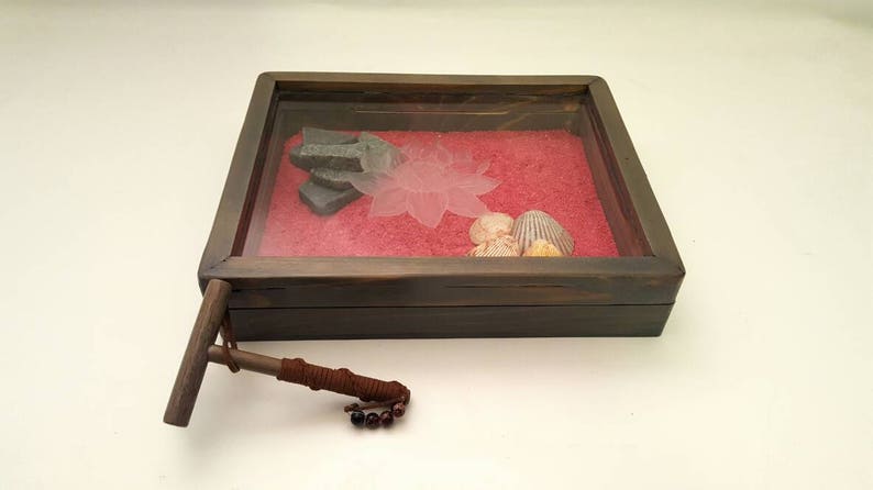 Deluxe Zen Garden Kit Rock Japanese Sand Desktop No Spill