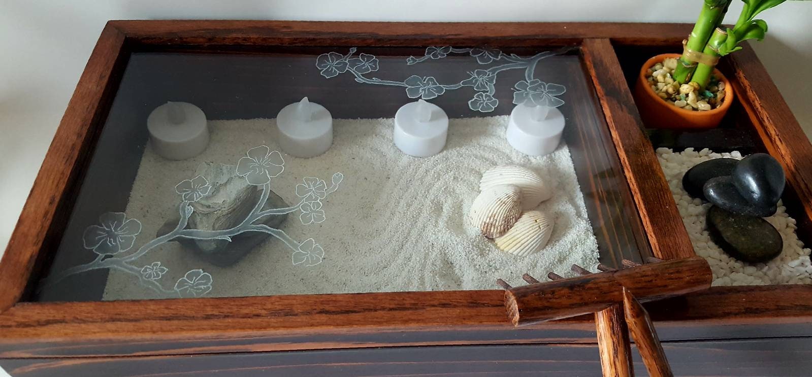 Large Zen Garden Kit Zen Garden Tabletop Zen Garden Kit Etsy Polska