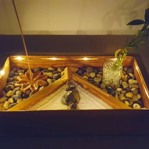 Executive Zen Garden, Deluxe Zen Garden Kit, Rock Garden, Japanese Rock Garden, Sand Garden, Desktop Zen Garden, Zen Garden, Bamboo Garden 画像 7