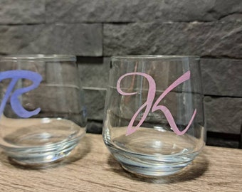 Personalized Shot Glass, 3.75 oz Shot Glass, Monogrammed Shot Glass, Etched Shot Glass,  Initial Shot Glass