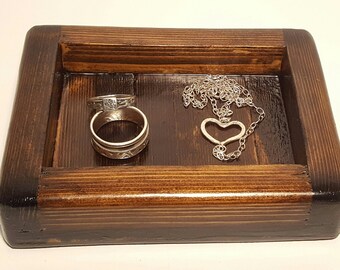 Ring Tray, Jewelry Tray, Catch All Tray, Trinket Tray,  Coin Tray, Kitchen Sink Tray,  Key Tray, Sink Tray, Trinket Dish, Wooden Tray