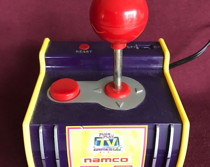 NAMCO Plug & Play TV Games Joystick Controller Jakks Pacific Arcade Red