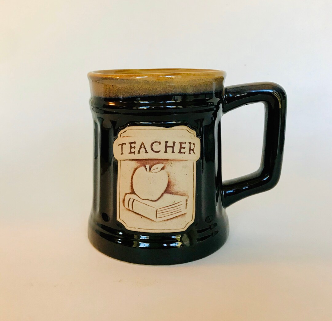 Teacher Mug Large Pottery Teacher Appreciation Gift Abbey Etsy