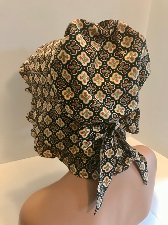 Colonial Bonnet with Stays Handmade American Pione
