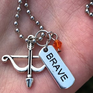 Brave - Merida Inspired Bow and Arrow Charm Necklace
