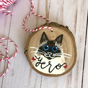 Custom Pet Ornament -  Christmas Ornament - Cat Ornament - Dog Ornament - Pet Memorial
