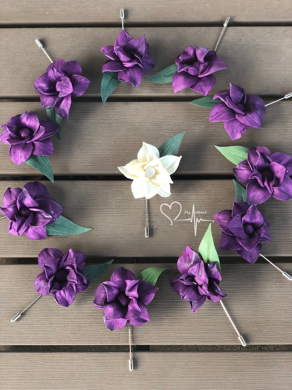 Lapel Boutonniere made with Genuine Horn