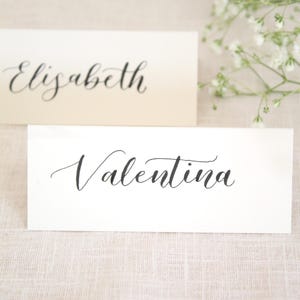 Handgeschriebene Platzkarten | Namenskarten | Hochzeit | Tischkarten | Hand Lettering | Kalligraphie | Hochzeit | Kalligrafie | Klappkarten