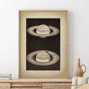 SATURN PRINT, astronomie print, astronomie grafiek, astronomie poster, Saturnus print, astronomie kamer decor, hemelse muur kunst, slaapzaal muur decor