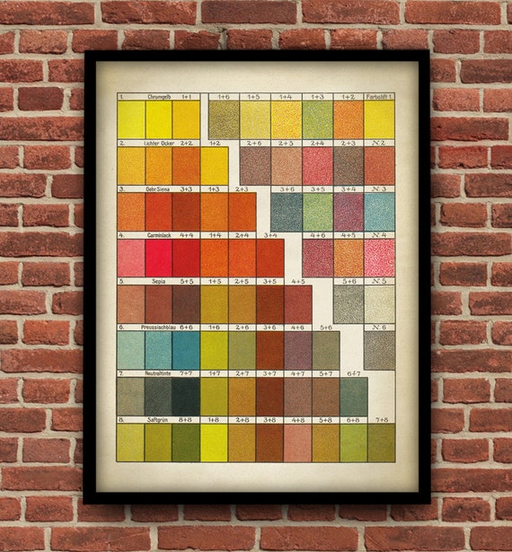 Color Chart Poster