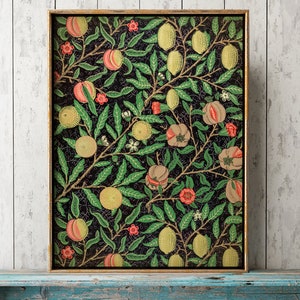 Stampa artistica di William Morris: Frutti e rami con motivo floreale vintage