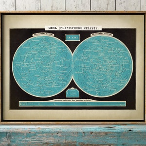 Poster MAPPA STELLE, Stampa artistica delle stelle del cielo, Stampa astronomica, Mappa del cielo, Decorazione celeste, Poster di astronomia, Arte celeste, Astronomo