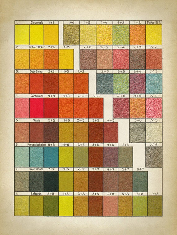 Color Chart Poster