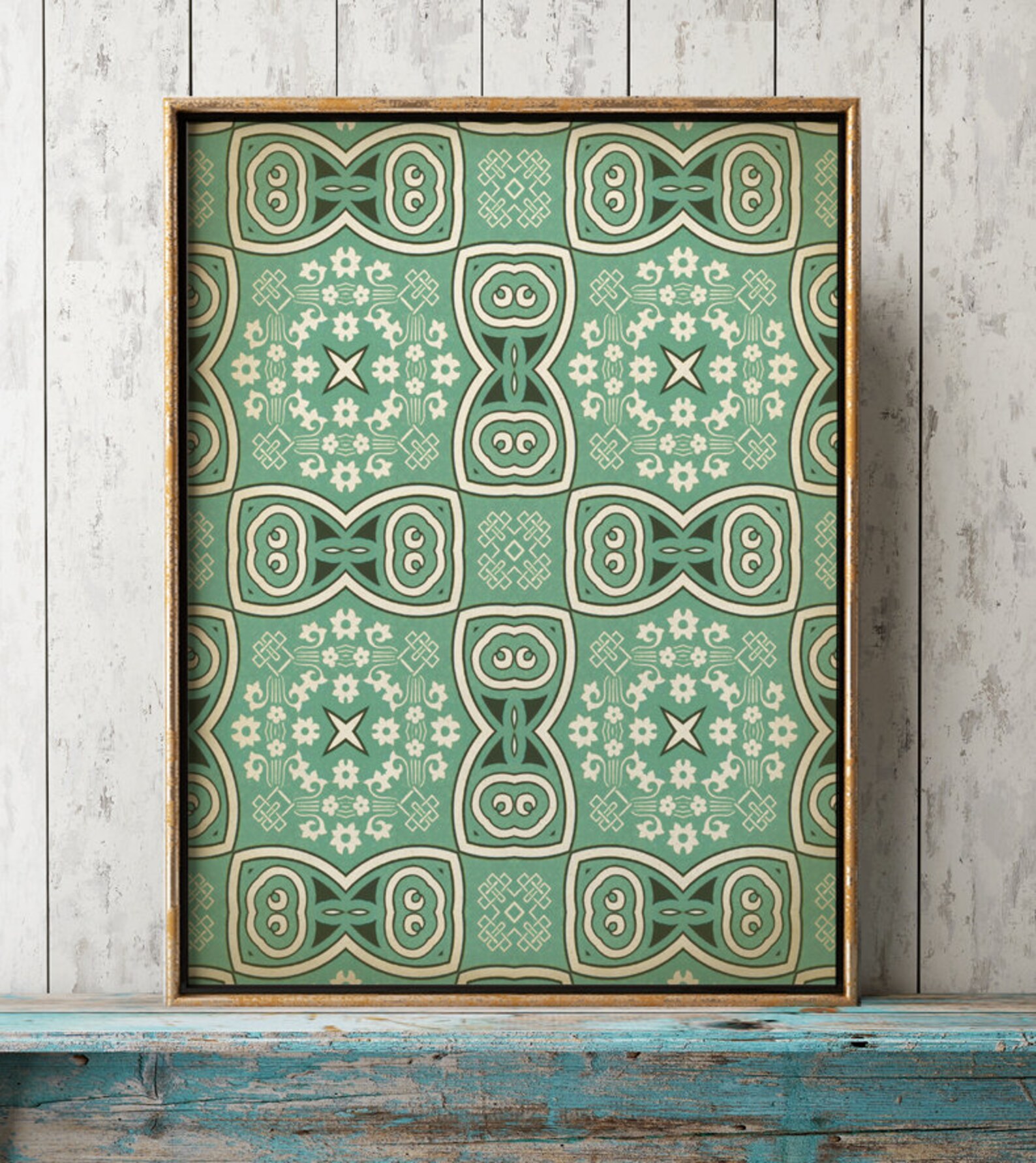 Maskiertes Muster Druck 4er Set GRAFISCHE KUNST Elegantes | Etsy