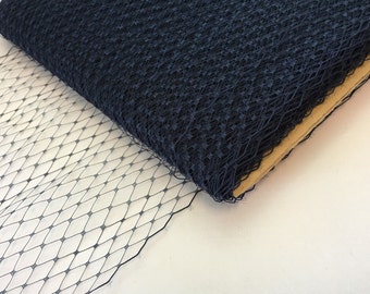 9" Navy  Birdcage Veiling -1 yard