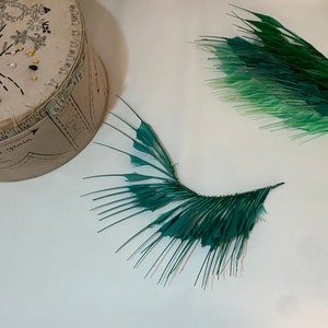 Millinery Feather Mount Teal