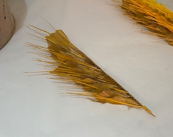 Millinery Feather Mount Golden