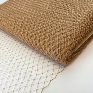 9" Camel Birdcage Veiling -1 yard