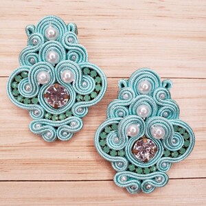 Soutache Earrings | Gifts for Her| Boho Elegance | Artisan Soutache Dangles | Threaded Elegance | Contemporary Earrings | Bold Statement