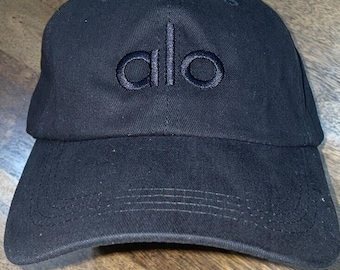 Alo Yoga Black Dad Hat