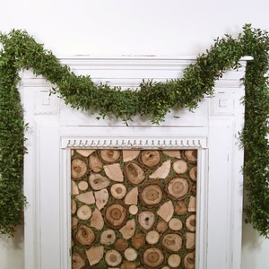 Christmas Garland, Wedding Garland, Boxwood Garland, Fresh Garland, Natural Mantle, Mantel, Wedding Decor, Real Greenery, Live Holiday Decor