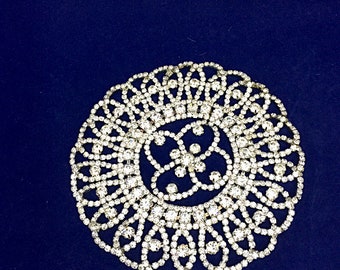 Rhinestone Applique - Rhinestone Embellishment - Rhinestone Trim - Rhinestone Chain - Rhinestone Trimming BJWJ-0202 Silver