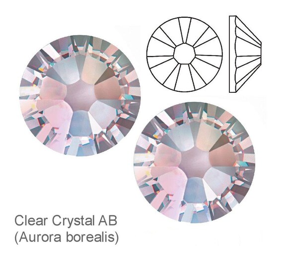 Flat Back Crystal AB SS 30