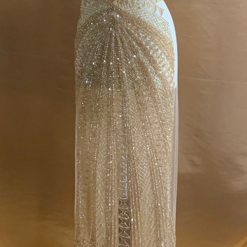 Sheer Embellished Bodice Dress