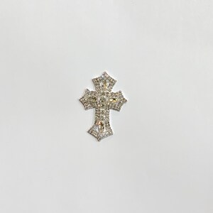 Crystal Rhinestone Cross / jacket/hats /candles /brilliance beautiful Rhinestone Applique image 8