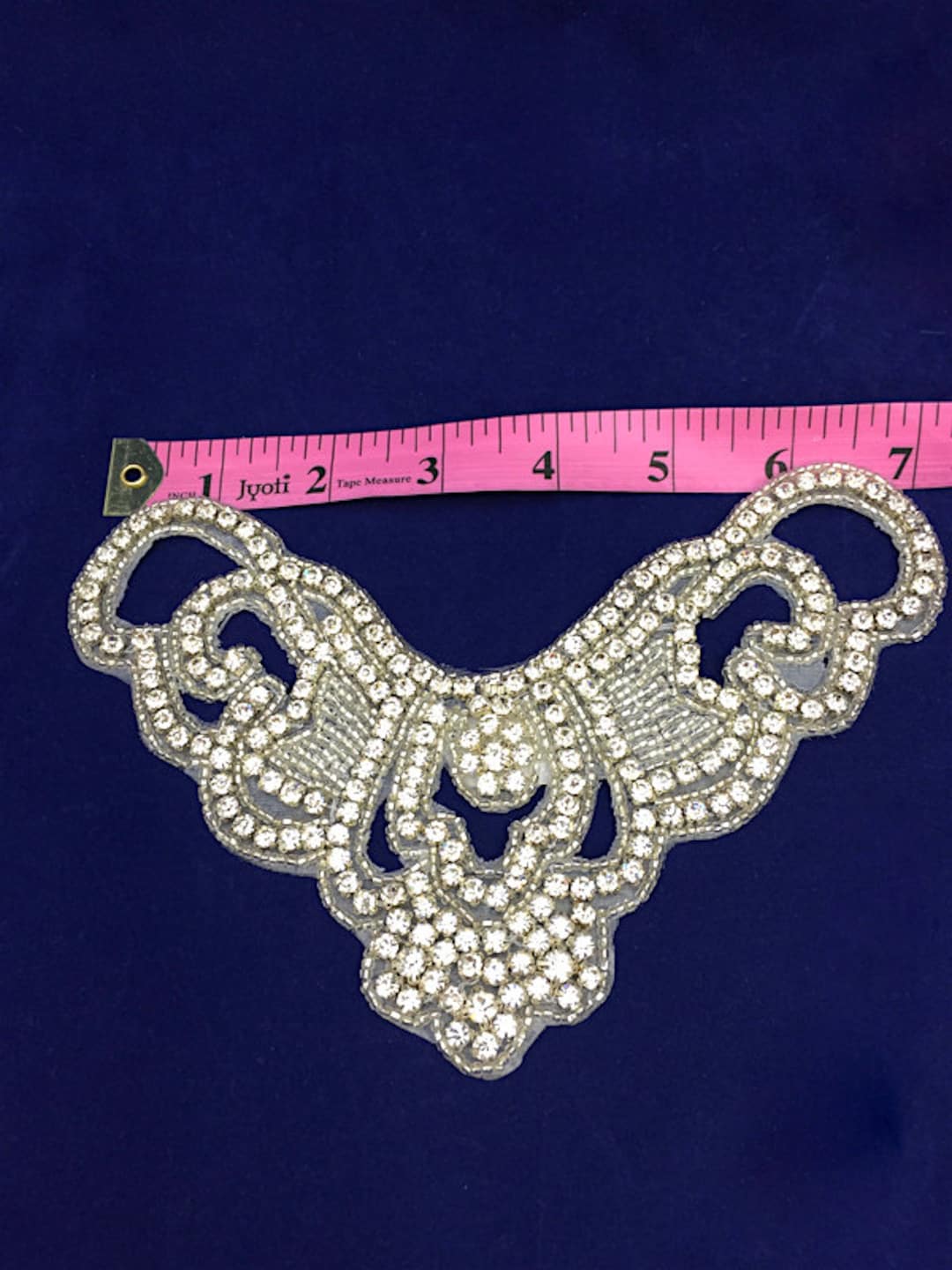 Crystal Applique Rhinestone Bridal beaded Rhinestones Etsy UK