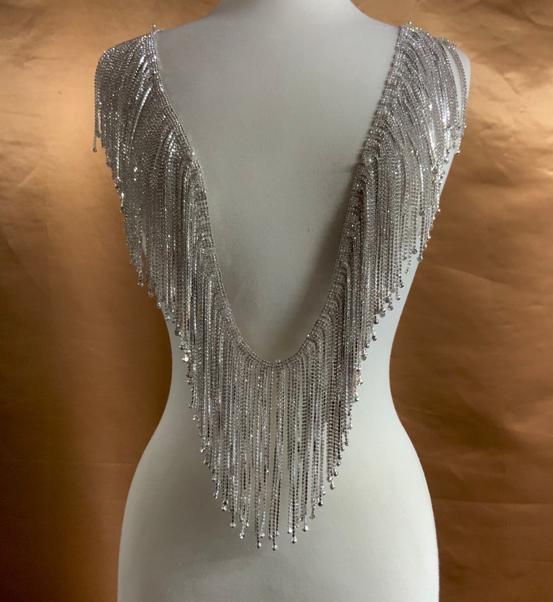 Rhinestone Chain/ Fringe Formal Rhinestone Crystal Chain 6 Etsy