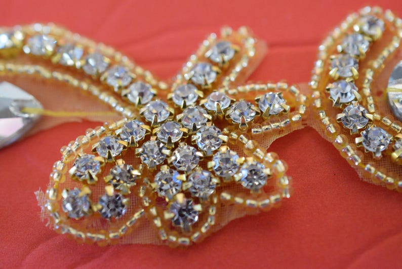 Ab Rhinestone Trim Crystal or AB Rhinestone Trim by the Yard-wholesale Silver or Gold ...