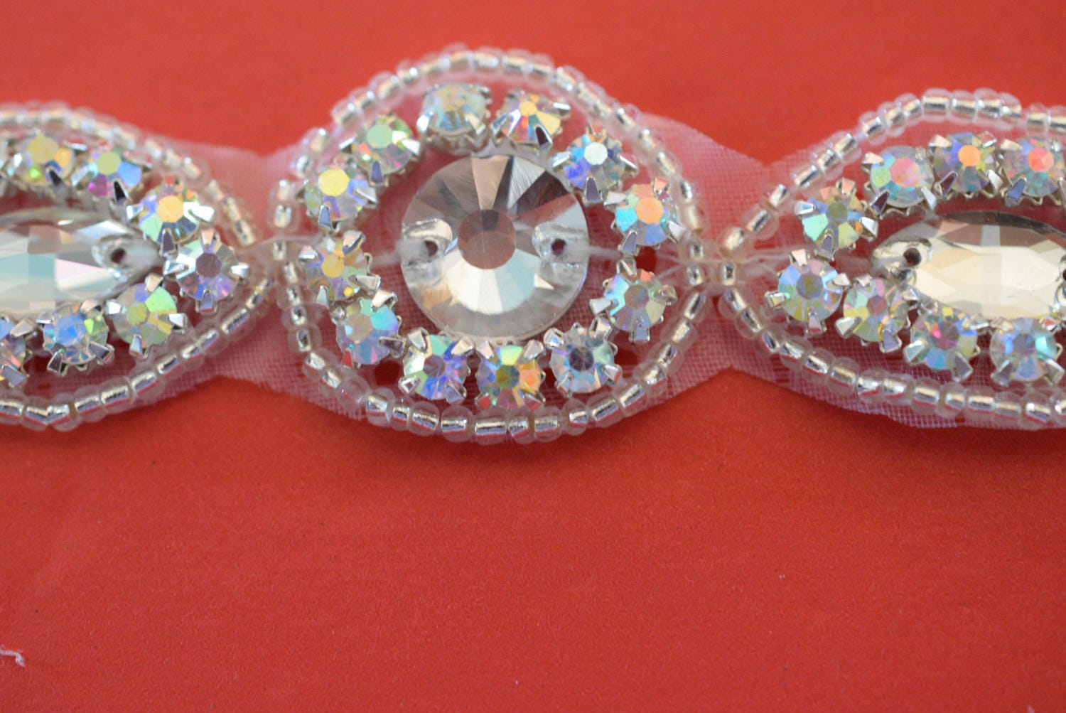 Crystal Rhinestone Trim by the Yard Silverab or Gold Bridal Etsy