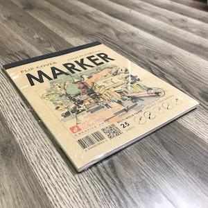 Marker Sketch Pad. Removable Sheets. Mixed Media Paper. Flip Cover Binding. (8.5&quot; x 11&quot;) FCP-2550-TS