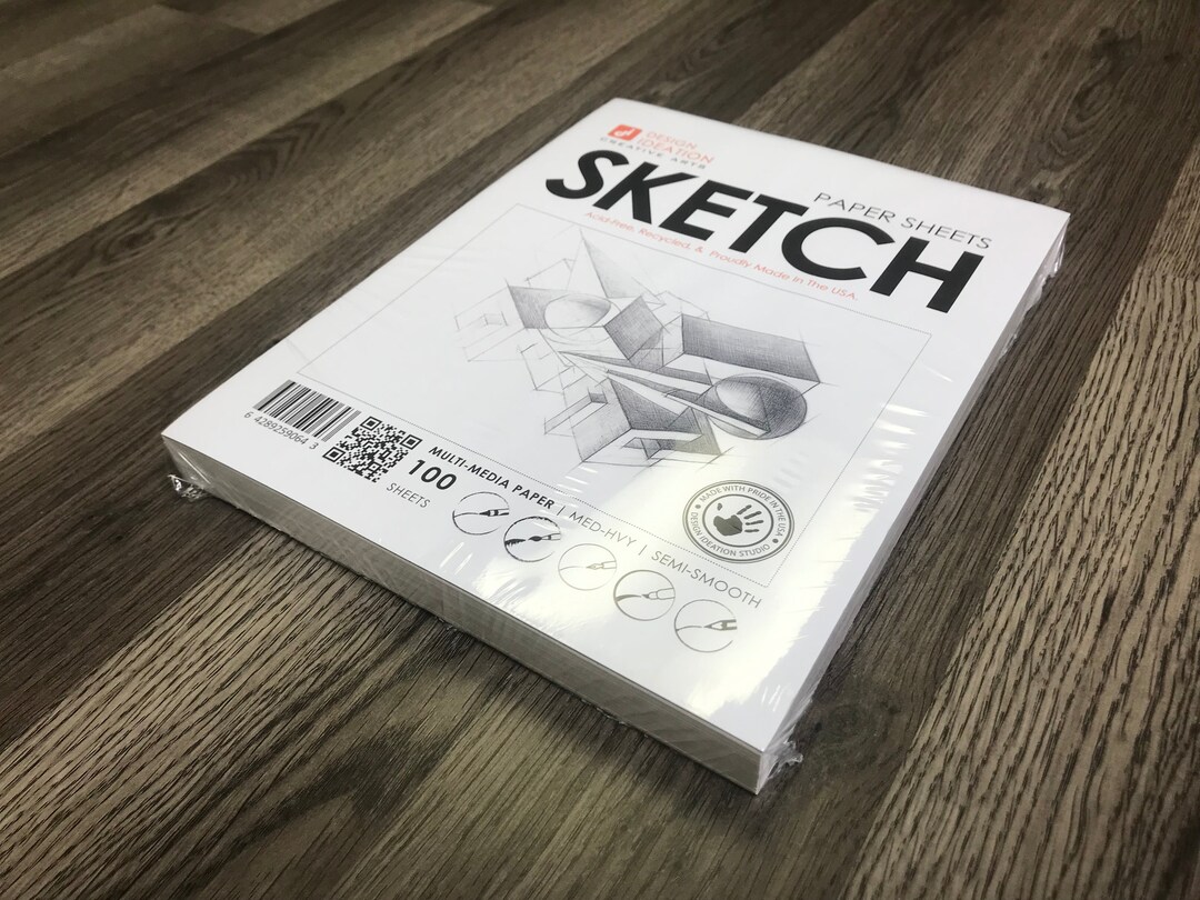 SKETCH Paper : Multi-media Paper Sheets for Pencil, Ink, Marker and ...