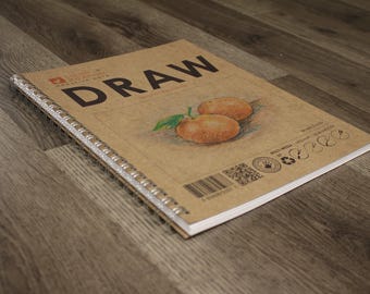 Wire Bound Sketchbook. Mixed Media Drawing Paper. Drawing Art Book. (8.5" x 11")