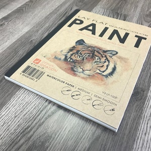Lay Flat Watercolor Sketchbook: Removable Sheets, Multi-Media Paper (8.5&quot; x 11&quot;)