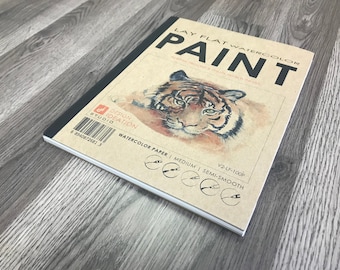 Lay Flat Watercolor Sketchbook: Removable Sheets, Multi-Media Paper (8.5" x 11")