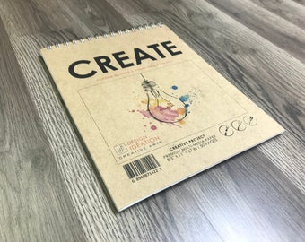Wire Bound Sketchbook. Multi-Media Paper. Creative Project Book. (8.5" x 11") WB-50100-TS