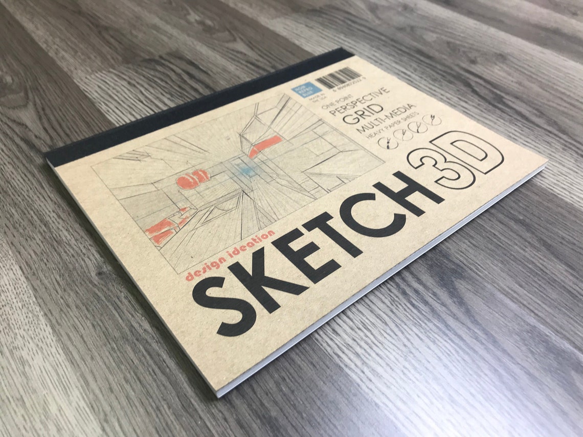Perspective Grid Sketch Pad. Removable Sheets. Mixed Media Paper ...