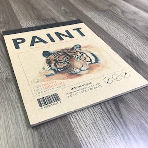 Watercolor Sketch Pad. Removable Sheets. Mixed Media Paper. Lay Flat Reinforced Binding. (8.5&quot; x 11&quot;) PAD-2550-TS