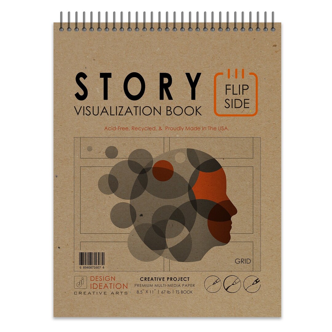 STORY Board Book. Spiral Bound Pad Style Sketchbook for Pencil,