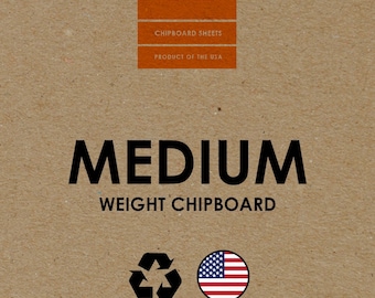 STUDIO 12 Chipboard Sheets. 9" x 12". MEDIUM .030”